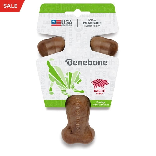 Benebone Wishbone Bacon Dog Chew Toy