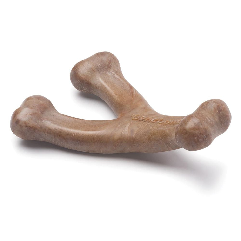 Benebone Puppy Wishbone Bacon Dog Chew Toy